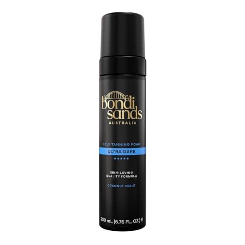 Image of Bondi Sands Ultra Dark Self-Tanning Foam - Lightweight, Buildable Formula Gives a Sun-Kissed Glow for a Flawless Finish; Enriched with Aloe Vera; Vegan + Cruelty Free, Coconut Scent - 200 mL/7.04 Oz