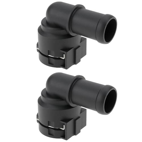 Image of ECSiNG 2Pcs Coolant Flange 1K0122291H Coolant Hose Connector Pipe Compatible with VW Compatible with Audi