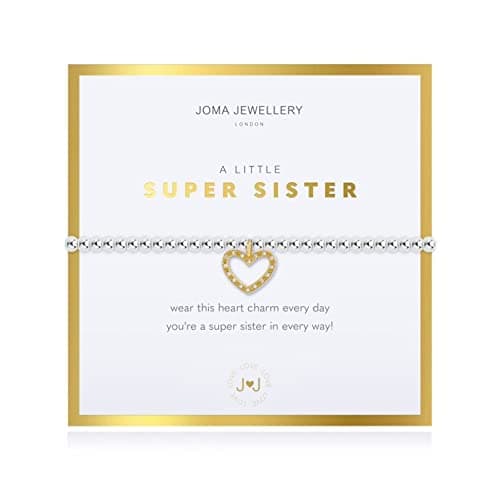 Image of BEAUTIFULLY BOXED A LITTLE SUPER SISTER BRACELET IN SILVER