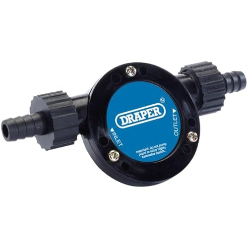 Image of Draper 1000L Per Hour Drill Powered Pump | 2 x 13mm Adaptors | 1/2" Diameter Pipes | Rubber Turbine | Bakelite Body | 18937