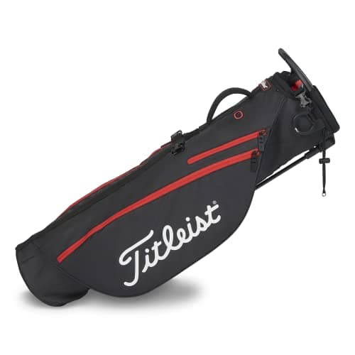 Image of Titleist Premium Carry Golf Bag, Black/Black/Red