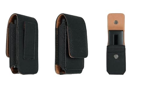 Image of caseroxx Phone Case for Senior Mobile Phones from Various Brands – Doro, Nokia, Emporia, Beafon, SPC, etc. with Belt Loop in black