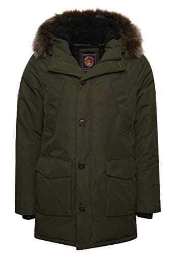 Image of Superdry Men's Everest Parka Parka Not Applicable, Army Khaki, S