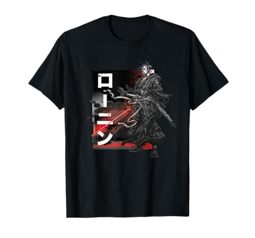 Image of Star Wars: Visions Anime The Duel Ronin Japanese Samurai T-Shirt