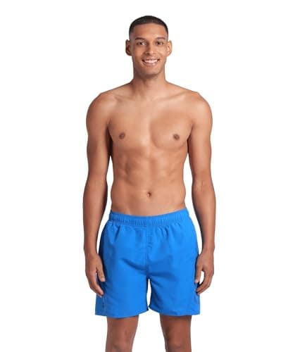 Image of ARENA Fundamentals Logo Boxer R Men's Swimwear, Swim Short for Beach and Pool, Swimwear Made of Soft Recycled Fabric with Quick Drying Feature, Beach Boxer with Internal Mesh Briefs