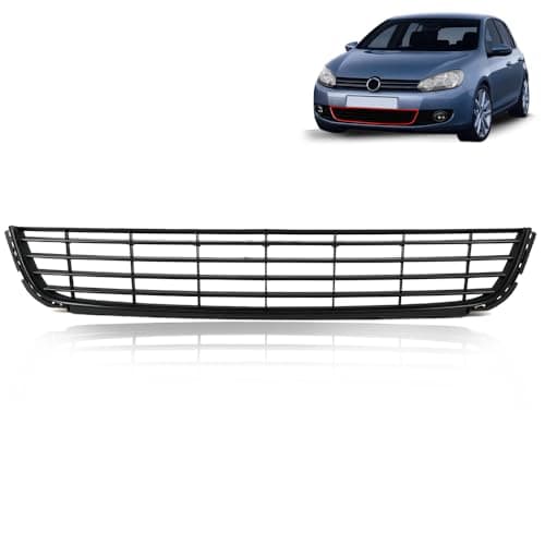 Image of ROBUST Front Bumper Grille Black Lower Centre for Volkswagen Golf 6 5K0853677A 5K0853677A9B9 2009-2012