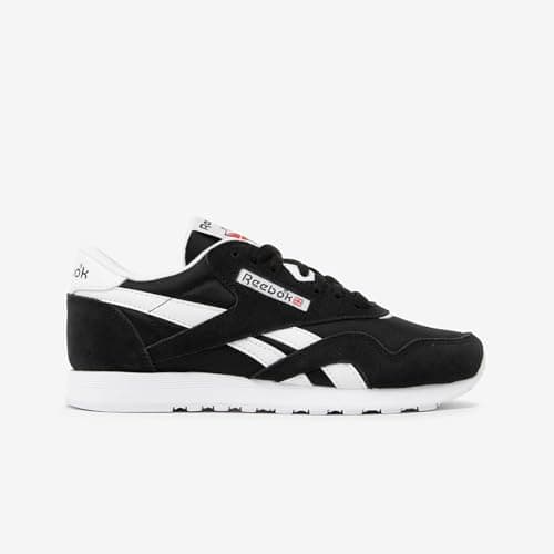 Image of Reebok Men Classic Nylon Sneaker, Core Black/FTWR White/FTWR White, 12