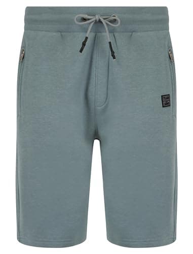 Image of Tokyo Laundry Men's Brushback Fleece Jogger Sweat Shorts with Zip Pockets Cool Grey