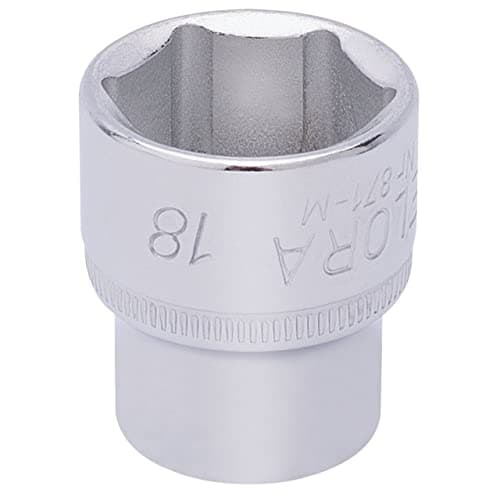 Image of Draper 15235 Elora Hexagon Socket, 18mm Ø, 3/8" Square Drive
