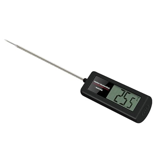 Image of Heston Blumenthal Precision by Salter 557 HBBKCRUP Indoor/Outdoor Meat Thermometer - Air Fryer 180 mm Probe, Quick Readings, Ultimate Precision, Water Resistant, Probe Case, Jam Making, BBQ, Baking