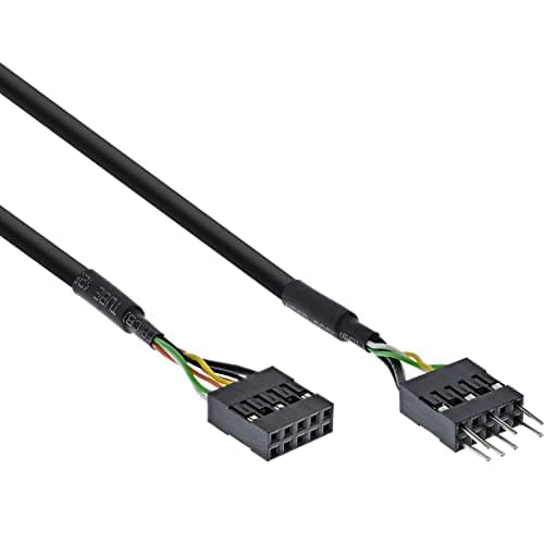 Image of InLine 19995D internal audio extension cable for HD audio AC97, 40 cm