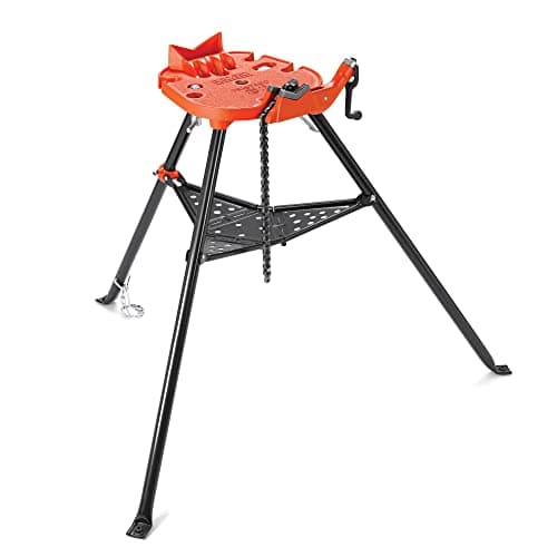 Image of RIDGID 36273 Model 460-6 Portable TRISTAND Chain Vice, 1/8-inch to 6-inch Pipe Vice , Red