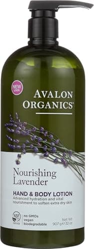 Image of Avalon Organics Hand & Body Lotion, Nourishing Lavender, 32 Ounce