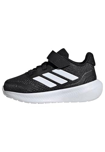 Image of adidas Unisex Kids RUNFALCON 5 Shoes Infants, Core Black/Cloud White/Cloud White, 9 UK Child