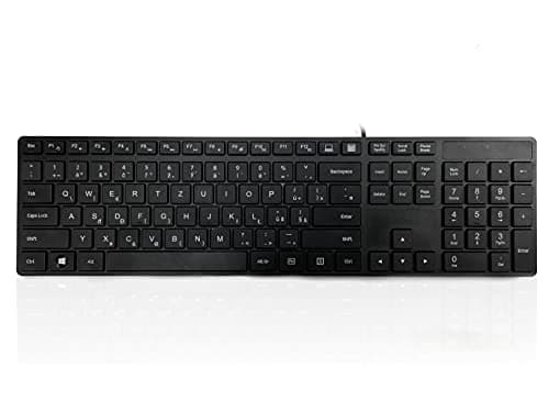 Image of Accuratus 301 - Czech - USB Full Size, Super Slim Multimedia Keyboard with Square Modern Keys - Black