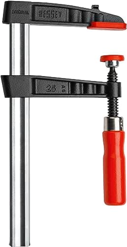 Image of BESSEY TG20B5 Malleable cast Iron Screw clamp TG 200/50 Wood Handle, BE100460