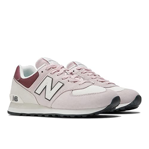 Image of New Balance Unisex 574 V2 Sneaker, Alloy/Pink (038), 11.5 Women/10 Men