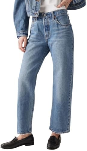 Image of Levi's Women's Jeans 501 90s Ankle in Cotton, Straight Fit, Blue (Sweetest Taboo), W26/L27