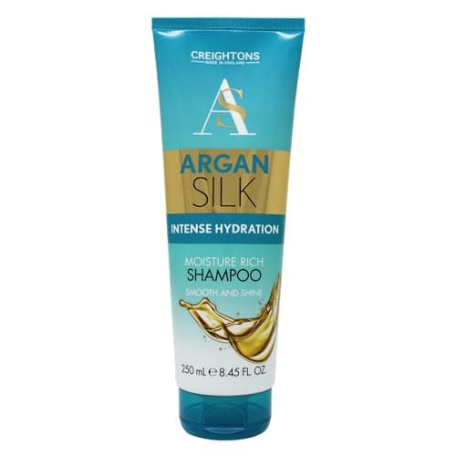Image of Creightons Argan Silk Moisture Rich Shampoo (250ml) - Professionally Formulated with Argan Oil from Morocco, Replenishes Moisture for Strength & Shine, For All Hair Types