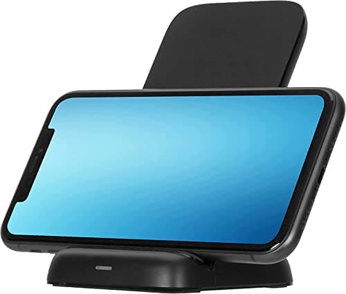 Image of Targus 10w Wireless Charging Stand | Fast Charge, Qi-Certified | Includes USB-A to USB-C Charger Cable | Compatible with Qi-Enabled SmartPhones & Devices