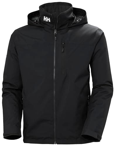 Image of Helly Hansen Men's Crew Hooded Midlayer Jacket 2, Black, XL