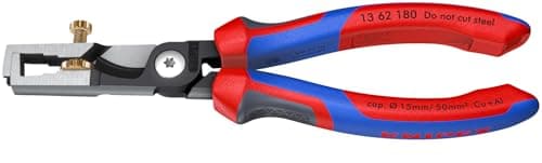 Image of KNIPEX Tools, 13 62 180 Strix Insulation Strippers Cable Shears Cutting Pliers, 7.25-Inch
