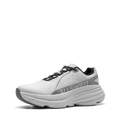 Image of ALLSWIFIT Women's Road Running Tennis Shoes Comfortable Walking Shoes Athletic Workout Gym Cross Trainer Sneakers,Size 6,White,AWUMRS2513
