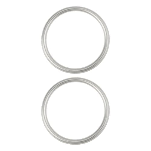 Image of ECSiNG 2Pcs 51mm Exhaust Gasket Down Pipe Seal Compatible with Nissan Compatible with Suzuki Compatible with Vauxhall