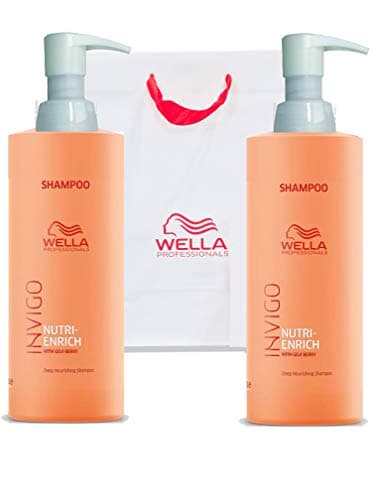 Image of Wella Invigo Nutri-Enrich Shampoo DUO Pack 2 x 1000ml with Pumps and Gift Bag