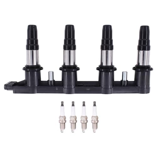 Image of HouYeen Ignition Coil and Spark Plug Pack for Astra H J Insignia A Zafira C Corsa E 1.6 1.8 Aveo Cruze Trax