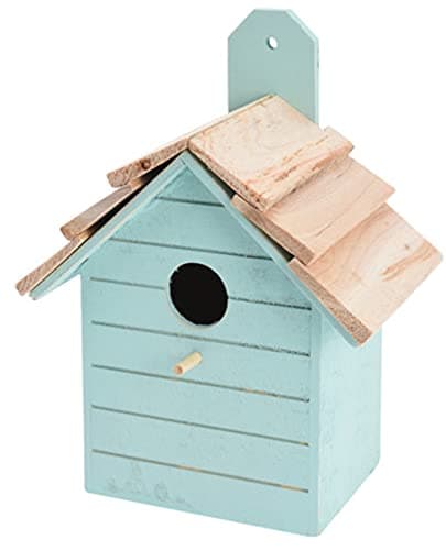 Image of ABRUS® Wooden Bird House Outdoors | Assorted Decorative Hanging Bird House Garden (Green)