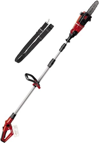 Image of Einhell Cordless Pole Mounted Mini Chainsaw 18V Power X-Change, Long Reach Chainsaw for Branch Cutting And Tree Trimming, Without Battery GE-LC 18 Li T Solo High Reach Pruner