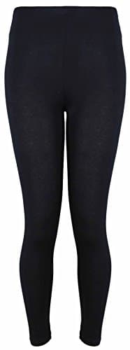 Image of New Ladies Plus Size Stretch Jersey Leggings Womens Plain Elasticated Trousers Long Pants Black Size 16 - 18