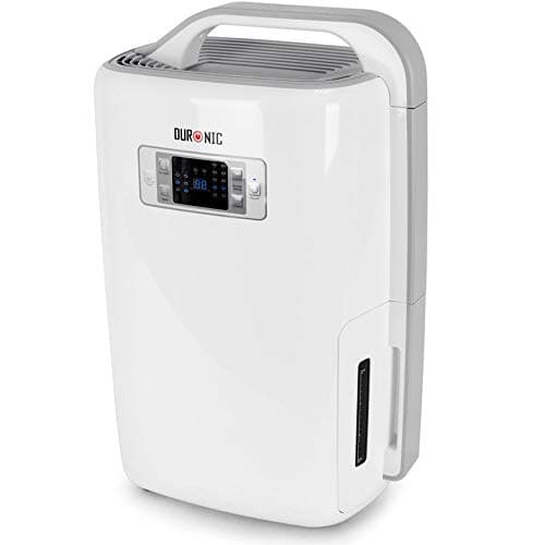 Image of Duronic Dehumidifier DH20 Air Dehumidifier for clothes drying, Black Mould, Damp & Condensation Remover, Wardrobe, Bathroom, Small Bedroom, Utility Room 4L Tank, 20L in a Day