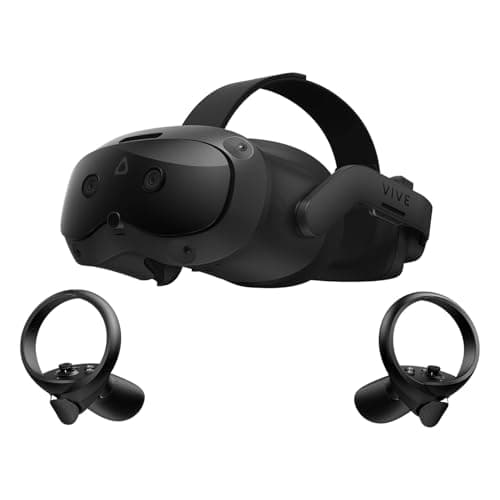Image of HTC Vive Focus Vision Bundle— Mixed Reality and PC VR Headset Plus Controllers — Consumer Edition Plus Vive Wired Streaming Kit — DisplayPort Mode Compatible