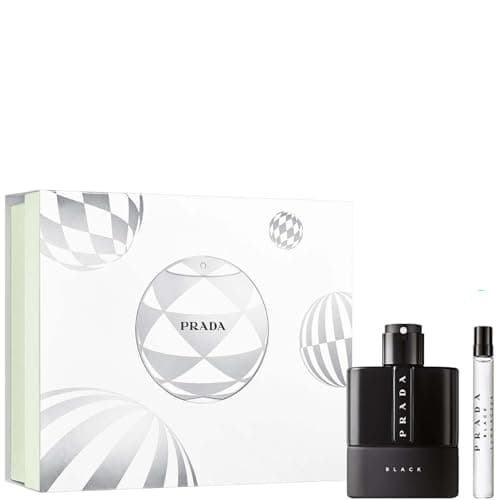 Image of Prada Luna Rossa Black Eau de Parfum 100ml Gift Set 2023 (Contains 100ml EDP and 10ml Travel Spray)