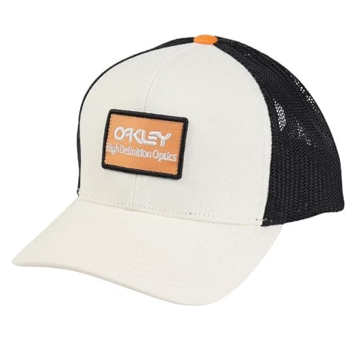Image of Oakley Men's B1b High Definition Optics Patch Trucker Hat Baseball Cap, White, One Size