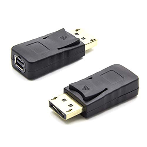 Image of VMOJO DisplayPort Male to Mini DisplayPort Female (Thunderbolt) Adapter,DisplayPort Coupler Convertor Connector Extension Adapter Black