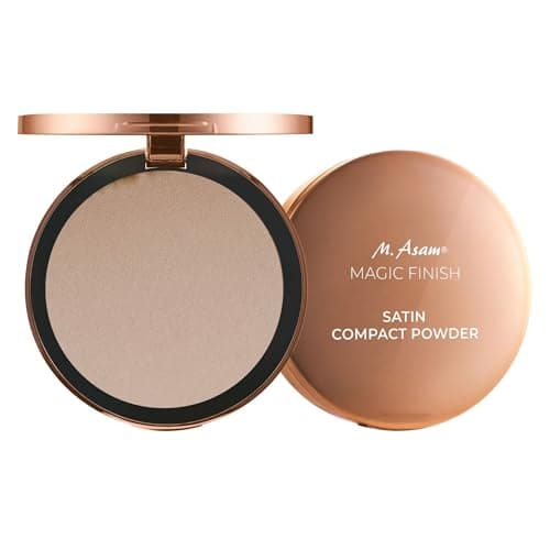 Image of M. Asam MAGIC FINISH Satin Compact Powder Ivory (8g) - Pressed Powder For Mattified Complexion, With Hyaluron & Vitamin E, Lightweight Setting Powder For Smooth Texture And Long Lasting Makeup Hold