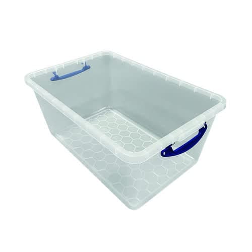 Image of Really Useful 61 Litre Clear New Nestable 61C+ Free Finchley Refill Pen