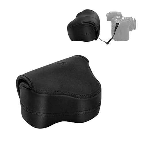 Image of JJC Mirrorless Camera Case Ultra-Light Protective Pouch Bag for Leica Q3, Canon EOS R7 R10 with RF-S 18-45mm Lens & More Compact Digital Camera