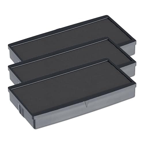 Image of COLOP E/30 Replacement Ink Pads – Pack of 3 E30 Refill Pads Compatible with Printer 30 & Compact 30 Self Inking Stamps (Black)