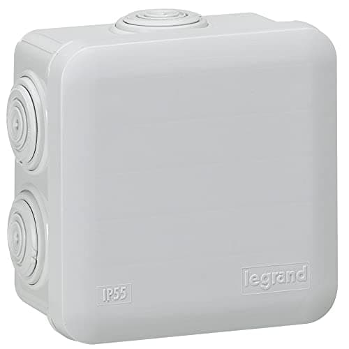 Image of Legrand LEG94517 Square Junction Box Snap-Fit 80 x 80 x 45 mm Grey