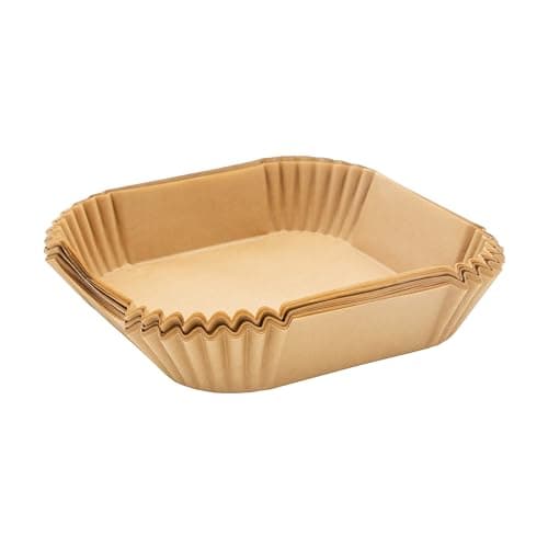 Image of Blackmoor 65499 50pcs Air Fryer Liners/Food Grade Greaseproof Parchment/Multipurpose for Other Cooker Types Inc. Steamers, Microwaves and Ovens / 16 x 16 x 4cm