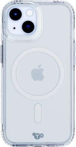 Image of tech21 Evo Clear case Compatible with MagSafe for iPhone 15 -Impact Protection Case - Clear