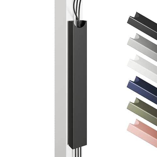 Image of Magnetic Cable Management Tray – Stainless Steel Cable Channel with Magnetic Mount – Desk & Under-Desk Organization – Cable Organizer by Desktronic