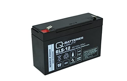 Image of Q-Batteries 6LS-12 6V 12Ah AGM Battery with VDs