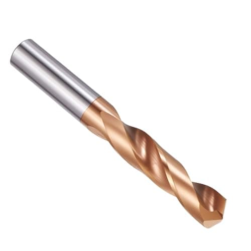 Image of PATIKIL 9.3mm Drill Bit, Carbide Twist Jobber Bits Straight Shank 130° for Drilling Hard Metal Alloy Steel Stainless Steel Titanium Alloys - 1 Pack