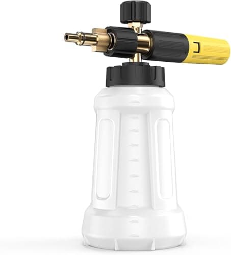 Image of DANCINGBOAR Snow Foam Lance Compatible with LAVOR/Parkside/Spear and Jackson Pressure Washer, Car Washer Sprayer Soap Nozzle Foam Cannon Bottle, 1L Adjustable Sprayer Soap Dispenser