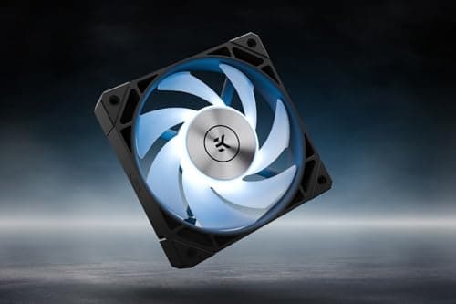 Image of EK-Quantum Phase 120mm D-RGB Radiator Fan for Custom Loop Water Cooling, High Static Pressure PWM Fan (550-2200 RPM), FDB Bearing, 72.9 CFM, Black